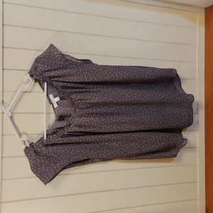 Lauren Conrad Polka Dot Blouse - Size Large